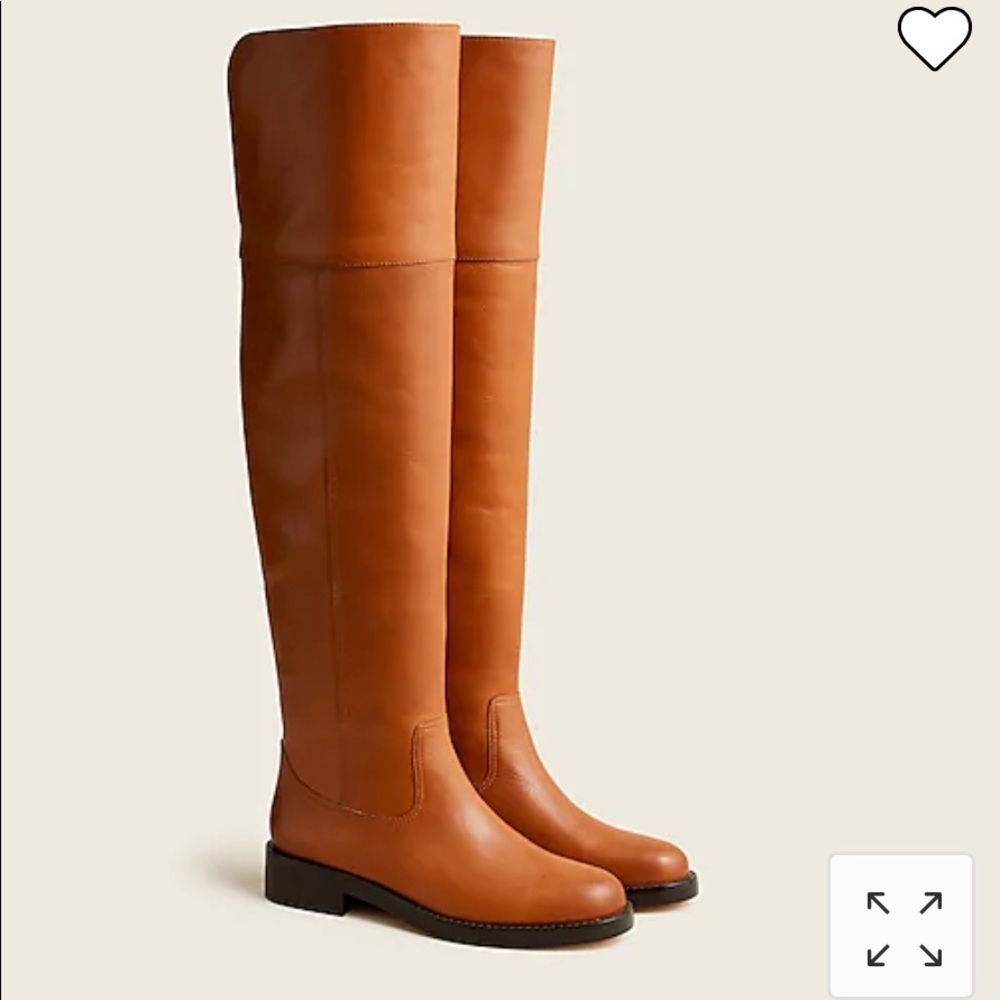 J. Crew Over the Knee leather boots (brand new)